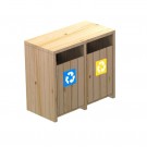 Avfallsbeholder PICCO i furu 90 liter thumbnail