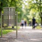 Avfallsbeholder CIRCULAR INOX 60 liter thumbnail
