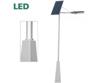 Solar LED lyktestolpe 6,35m
