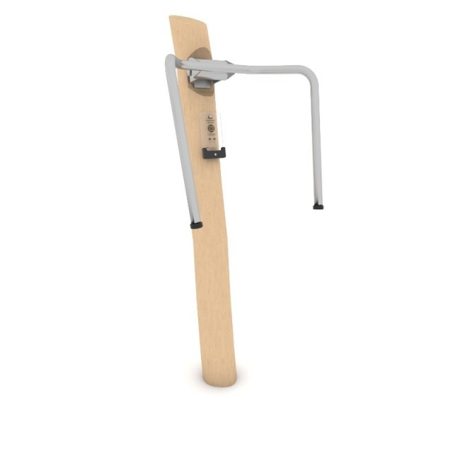 Brystpress FITNESS RB1124 i robinia for rullestolbrukere – robinia og rustfritt stål