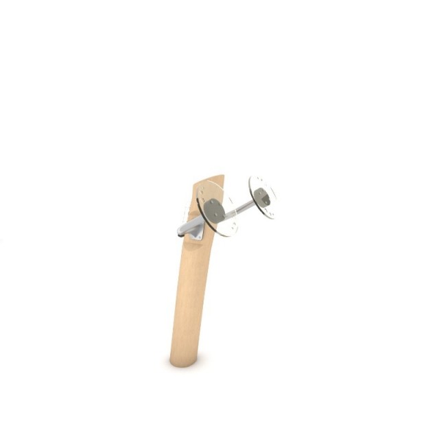 Armsykkel FITNESS RB1123 i robinia for rullestolbrukere – robinia og rustfritt stål